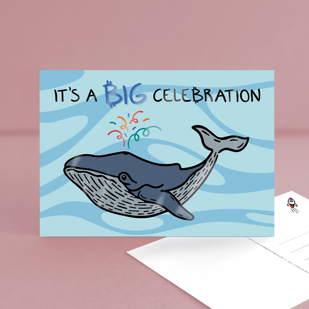Bitcoin whale celebration